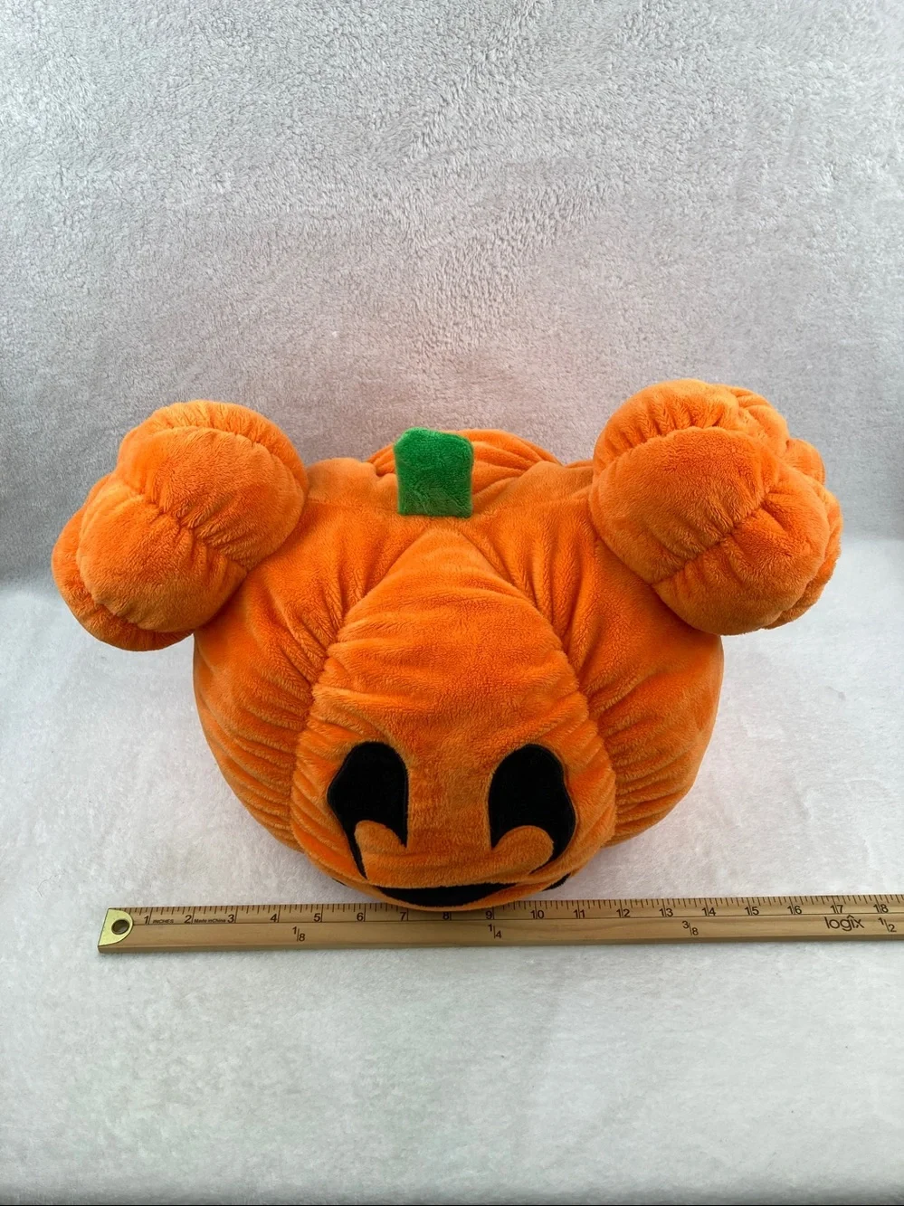 Disney Mickey Mouse Spooktacular Jack-O-Lantern Pumpkin Plush Pillow Toy 16”